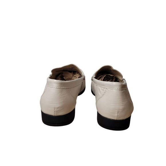 Valley Lane Womens Ivory Leather Loafers Slip-On Comfort Shoes Size 9.5M - Picture 7 of 13